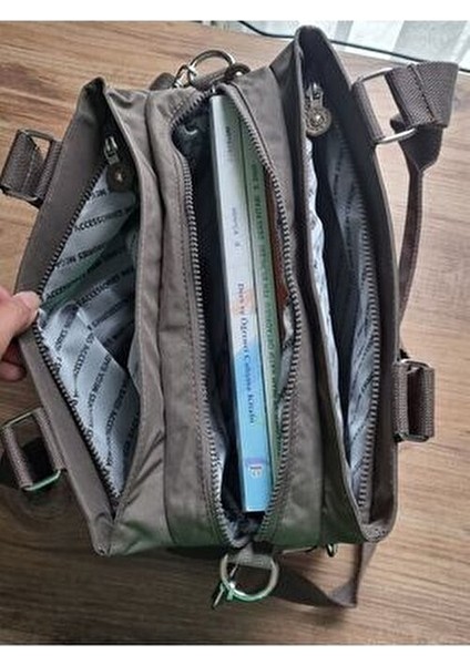 Kadın Vizon Çok Bölmeli Omuz ve Çapraz Çantası (4A Boyutu Kitap Sığar Okul Için Uygundur) indirimleri