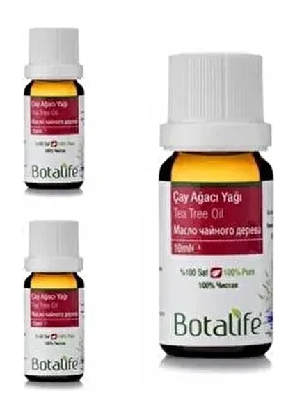 3 Adet %100 Saf Çay Ağacı Yağı 10 ml