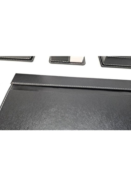 Burgaz Siyah Renk Lüks Deri Sümen Takımı 9 Parça fırsatları