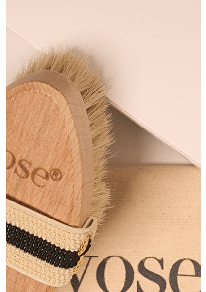 Doğal At Kılı Selülit Fırçası - Lotus Cilt Bakım Etkisi ile Kadınlar İçin