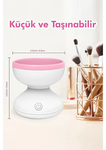 Makyaj Fırçası Otomatik Yıkama Makinesi USB Şarjlı, Pratik Yıkama fırsatları
