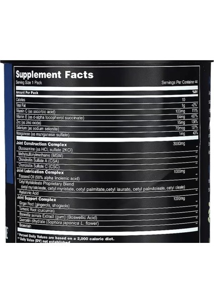 Animal, Flex, Comprehensive Joint Care, 44 Pill Packs.usa Menşei. 3865 modelleri