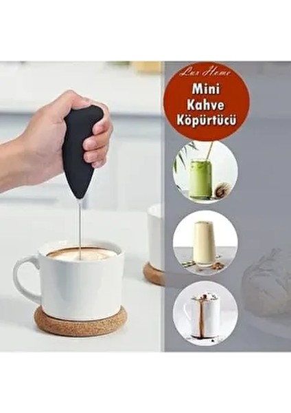 Süt Köpürtücü Mini Pilli Mixer Çırpıcı Paslanmaz Çelik Malzeme ile Şık Tasarımda fiyatları