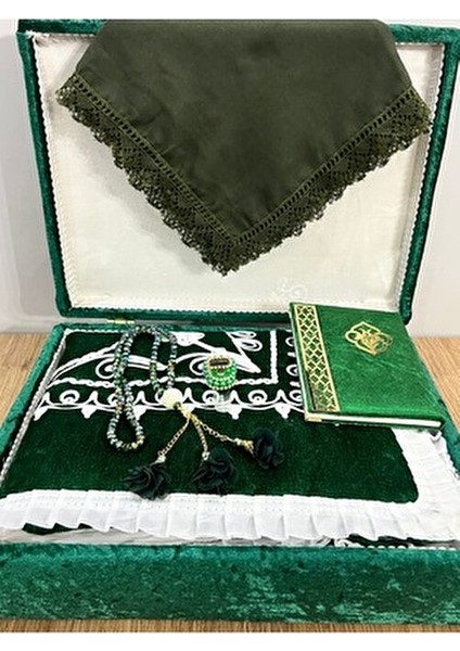 6 Parça Kadife Seccade Takımı Çeyizlik Bohça Sandıklı Gelin Damat Seti modelleri