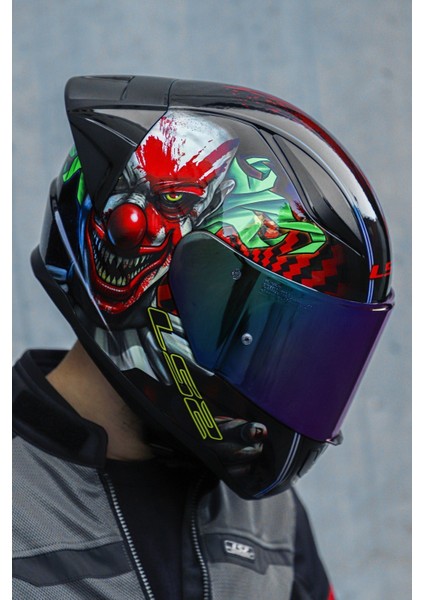 Rapid 2 Happy Dreams Tam Yüz Motosiklet Kaskı – Yüksek Görünürlük, Gelişmiş Havalandırma ve Bluetooth Uyumlu Dayanıklı Polikarbonat indirimleri