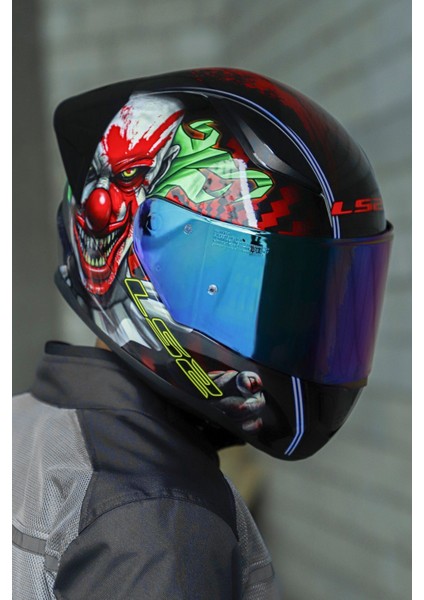 Rapid 2 Happy Dreams Tam Yüz Motosiklet Kaskı – Yüksek Görünürlük, Gelişmiş Havalandırma ve Bluetooth Uyumlu Dayanıklı Polikarbonat