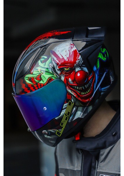 Rapid 2 Happy Dreams Tam Yüz Motosiklet Kaskı – Yüksek Görünürlük, Gelişmiş Havalandırma ve Bluetooth Uyumlu Dayanıklı Polikarbonat