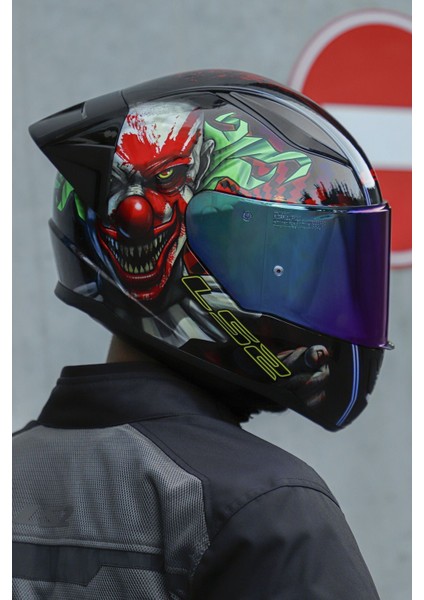 Rapid 2 Happy Dreams Tam Yüz Motosiklet Kaskı – Yüksek Görünürlük, Gelişmiş Havalandırma ve Bluetooth Uyumlu Dayanıklı Polikarbonat