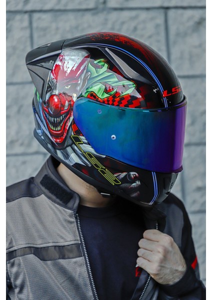 Rapid 2 Happy Dreams Tam Yüz Motosiklet Kaskı – Yüksek Görünürlük, Gelişmiş Havalandırma ve Bluetooth Uyumlu Dayanıklı Polikarbonat