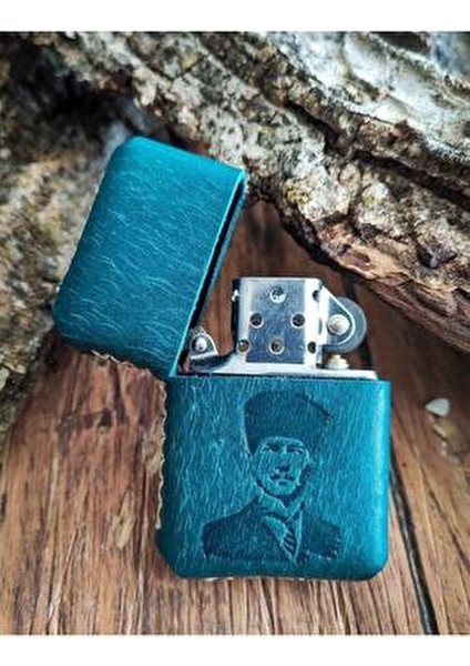 El Yapımı Deri Kılıflı Zippo Çakmak Hakiki Dana Derisinden Şık Tasarım Benzinli fırsatları