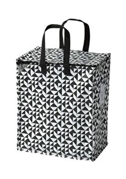 47 Lt Çamaşır Çantası 40X25X47 cm Taşıma Çantası Giysi Taşıma Çamaşır Sepeti Siyah-Beyaz fiyatları