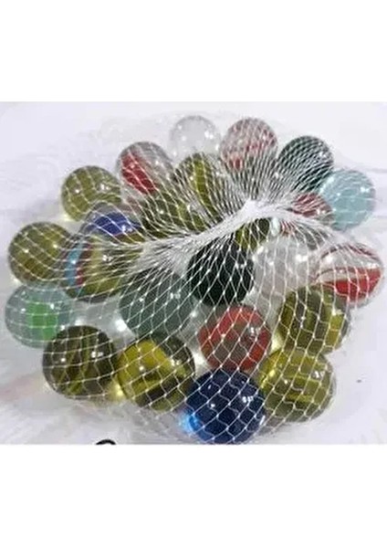 25 Adet Renkli Misket Bilye Eğlenceli Bahçe Oyuncakları 9 Yaş ve Üstü İçin