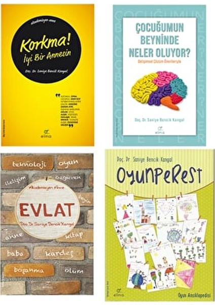 Akademisyen Anne 4 Kitaplınset: Oyunperest - Evlat - Korkma Iyi Bir Annesin - Çocuğumun Beyninde