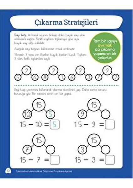 1. Sınıf Zihinden Eğlenceli-Öğretici Toplama ve Çıkarma Etkinlikleri Kitabı
