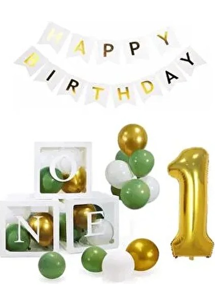 1 Yaş Doğum Günü Konsepti One Happy Bırthday