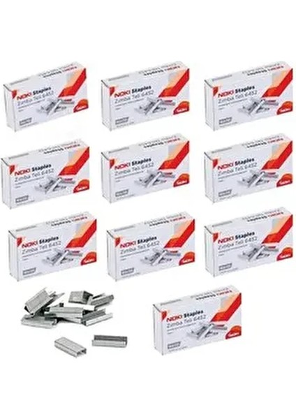 Zımba Teli No:10 Beyaz 10 KUTU(10.000 Adet Zımba Teli)