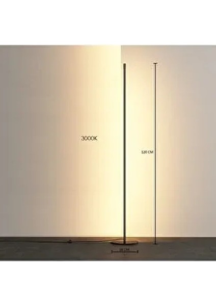 Dekoratif Köşe Premium LED Lambader 3000K Gün Işığı Ayaklı LED Işık Lambader
