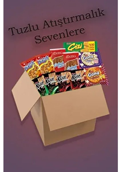 Tuzlu Atıştırmalık Paketi 10 Adet Çeşitli Atıştırmalıklar ile Keyifli Anlar İçin