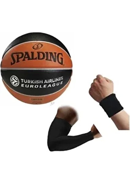 Basketbol Topu TF150 7 Euroleague TF150 5 Numara +Basketbol Kolluğu+Havlu Bıleklık
