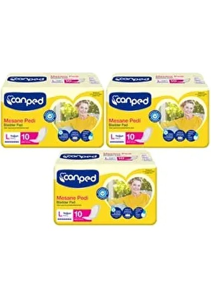 Lohusa Pedi Yoğun L (Büyük) Beden 10'lu 3 Paket