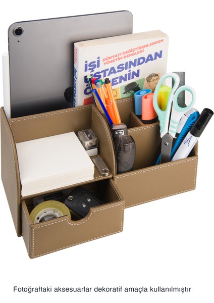 Masaüstü Organizer,kalemlik,kumandalık,küp Bloknotluk,tabletlik,kitaplık,6 Gözlü,çekmeceli,vizon modelleri