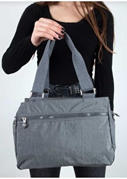 Kadın Gri Su Geçirmez Kipling Kol Çapraz Çanta fiyatları