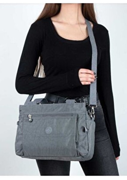 Kadın Gri Su Geçirmez Kipling Kol Çapraz Çanta modelleri