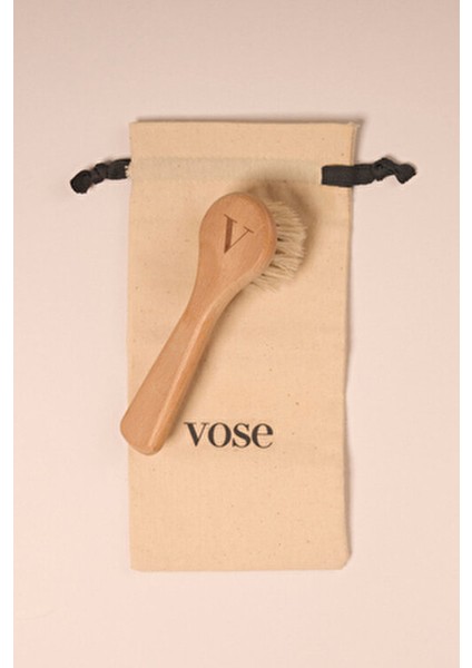 2li Set Doğal At Kılı Selülit Tulip ve Yüz Fırçası Cilt Bakım Ürünleri