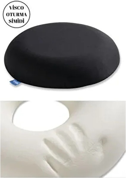 Visco Ortopedik Oturma Simidi Hemoroid ve Oturma Sorunları İçin Pamuk Polyester Dış Materyal