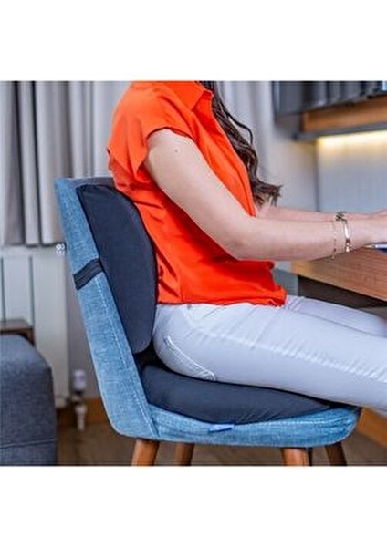 Visco Ortopedik Oturma Simidi Hemoroid ve Oturma Sorunları İçin Pamuk Polyester Dış Materyal