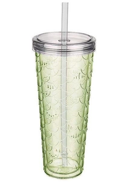 Commodious Işıltılı Şeffaf Pipetli Bardak 750 Ml.