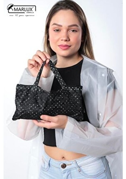 Lüx Kırılmaz Özellikli Bayan Taşıma Çantalı Şemsiye Siyah modelleri