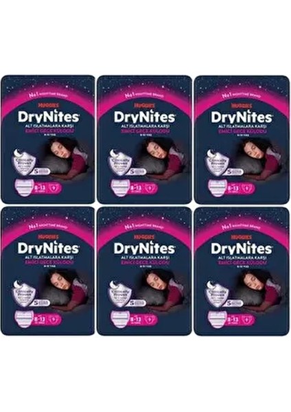 Drynites Kız Emici Gece Külodu 8-13 Yaş 54 Adet