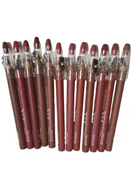 Jumbo Dudak Kalemi Seti 12 Renk Suya Dayanıklı Profesyonel Makyaj İçin