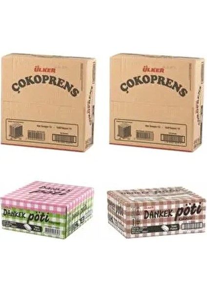 2 Kutu 48 Adet Çokoprens ve 2 Kutu 48 Adet Dankek