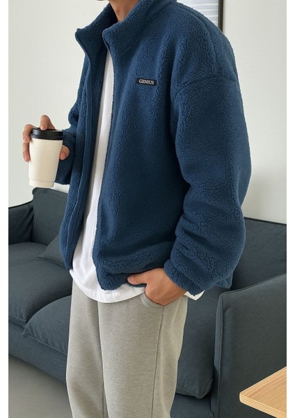 Oversize Peluş Tam Fermuarlı Sweatshirt Peluş Içi Polarlı Sherpa Kumaş Sweatshirt fiyatları