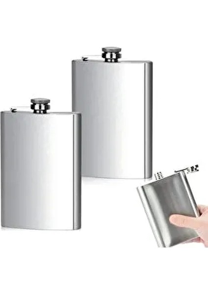 4 Oz Paslanmaz Çelik Matarası Dayanıklı Yapı ile Kamp ve Outdoor Kullanım İçin