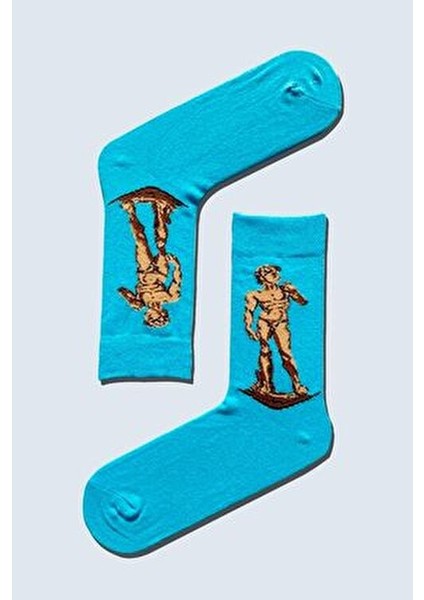 7'li Art Socks-2 Desenli Renkli Çorap Set