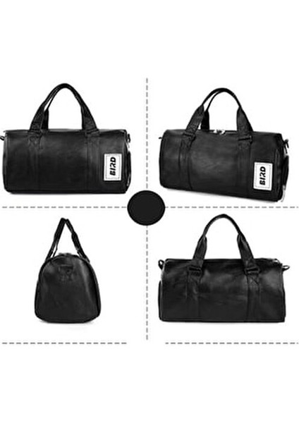 Unisex Su Geçirmez Profesyonel Siyah Spor Çantası - Fitness Sporcu Çantası No 19 modelleri