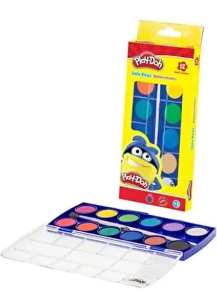12 Li Küçük Sulu Boya Renkli Seti Eğlenceli Sanat Aktiviteleri İçin