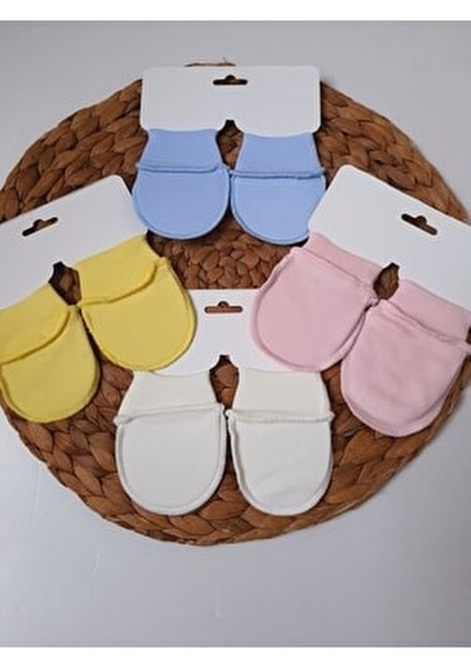 Yenidoğan Bebek Eldiveni Pamuklu Düz Desenli Pembe 0-6 Ay İçin 1 Çift fiyatları