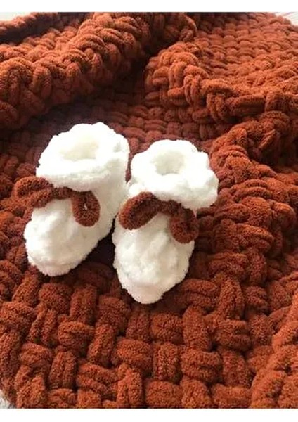 Alize Puffy El Örgüsü Bebek Battaniyesi