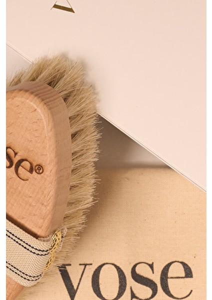 Doğal At Kılı Selülit Fırçası - Vanilla Cilt Bakımı İçin Etkili Ürün Unisex Kullanım