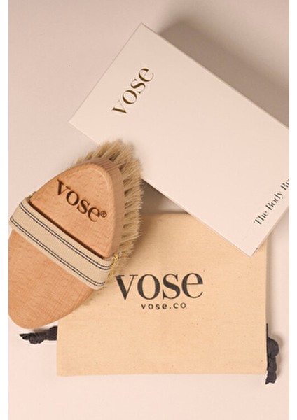 Doğal At Kılı Selülit Fırçası - Vanilla Cilt Bakımı İçin Etkili Ürün Unisex Kullanım