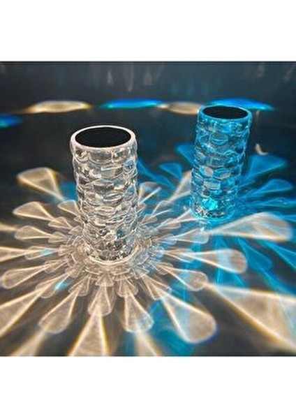Kumandalı Kristal Masa Lambası Rgb Renk Değiştiren Gece Lambası 16 Renk 4 Mod Dokunmatik Kontrol fırsatları