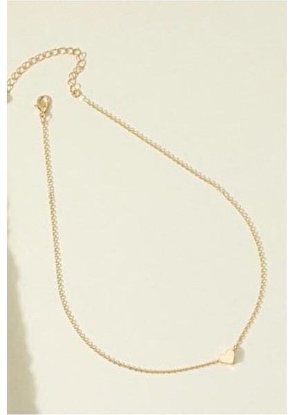 Kadın Gold Minimal Kalp Kolye modelleri