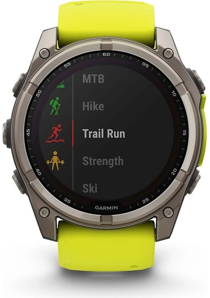 Fenix 8 - 51 Mm, Solar, Sapphire - Titanyum, Amp Sarı/grafit Silikon Kayışlı
