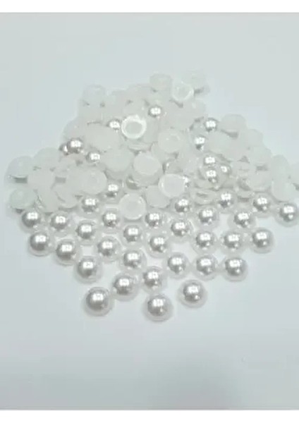 Yarım İnci 8 mm Kırık Beyaz Renkli 100 gr 700 Adet Dekoratif Malzeme fiyatları