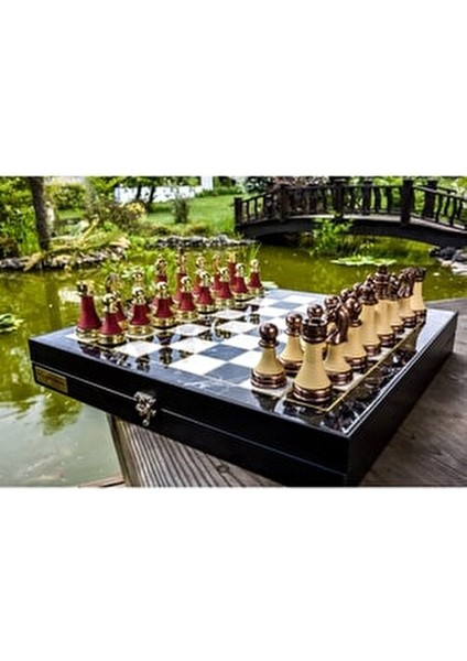 Premium Satranç Takımı, Eşsiz Metal ve Mermer Desenli Satranç Takımı, Metal Satranç fiyatları