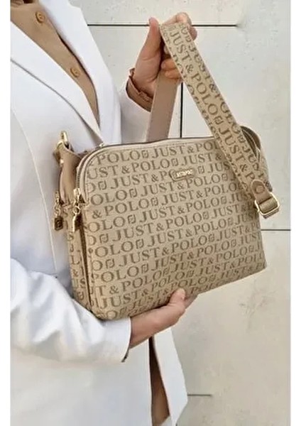 Kadın Kum Badybag ve Cüzdan Kombini